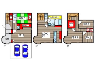 武庫之荘本町戸建の物件間取画像